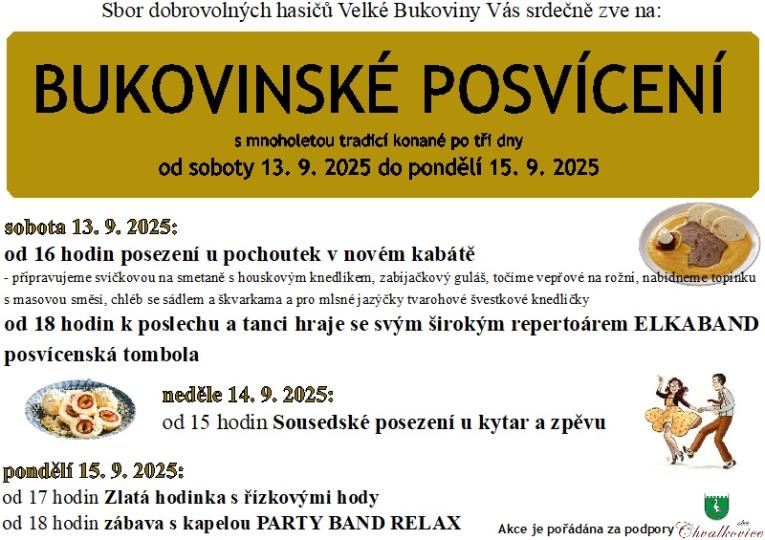 Bukovinské posvícení 2025
